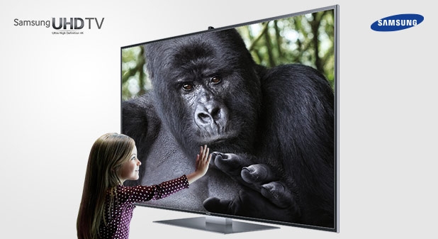 Der neue Samsung UHD TV. Mit 4 x höherer Auflösung als Full HD.