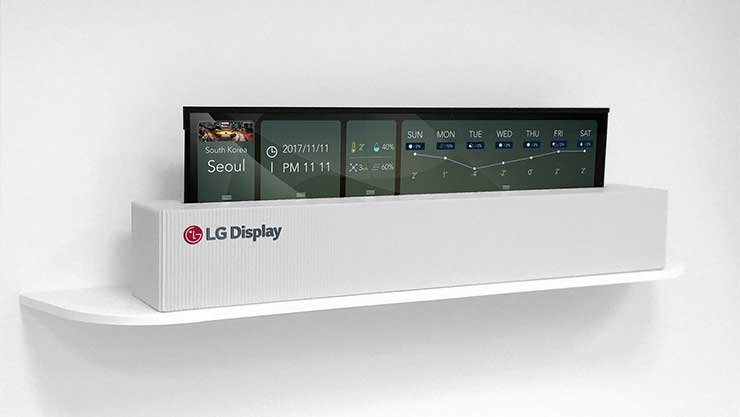 OLED-Screen zum Einrollen: LG zeigt Prototyp