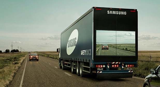 Sicher überholen dank Samsung-Trucks